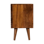 Lille 2 Drawer Chestnut Bedside