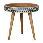 Small Patterned Nordic Style End Table