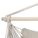 Pillow Tassel Hanging Chair Beige