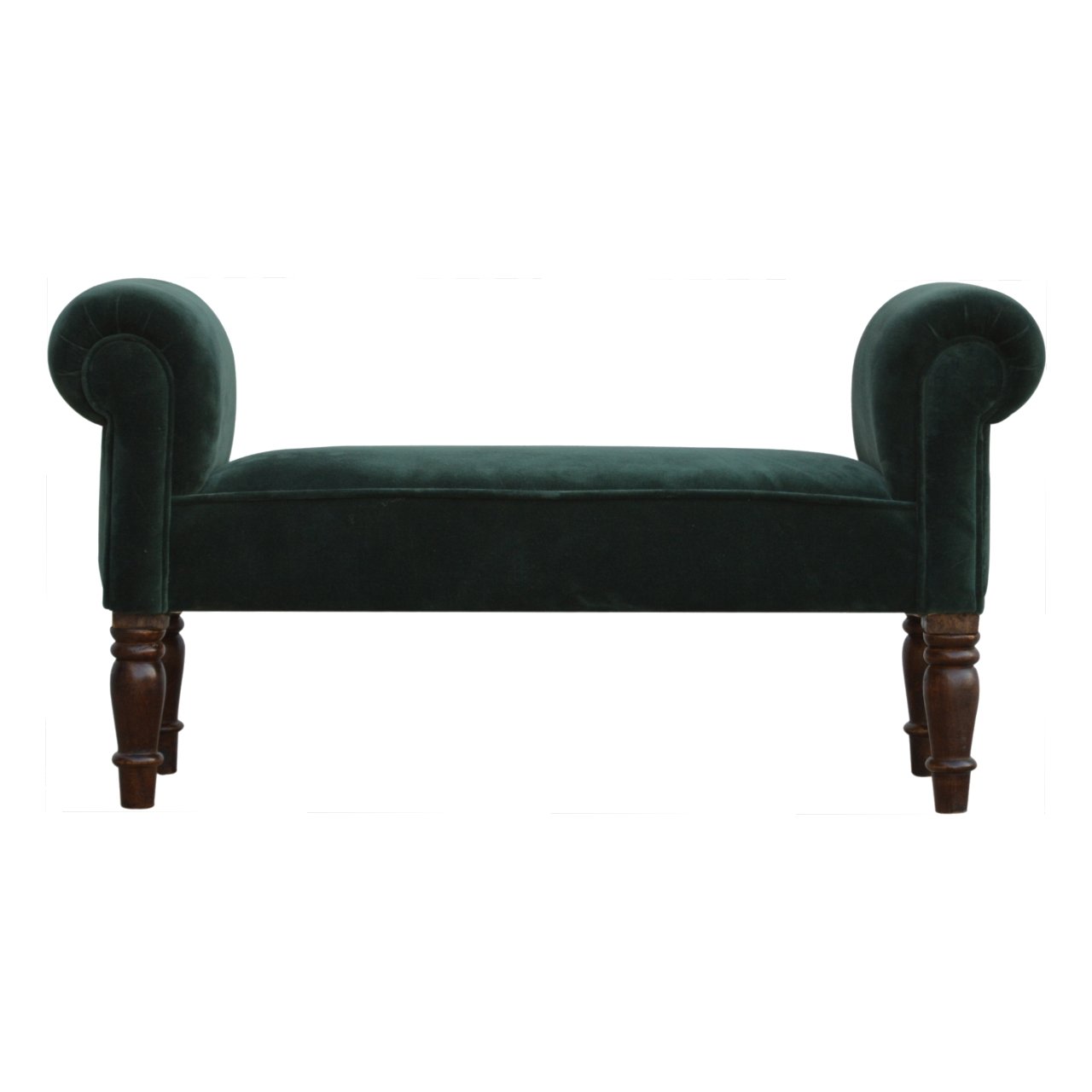 Emerald Velvet Bench